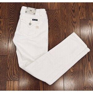 {Miss Me} White Distressed Jeans, 30